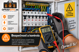 Kontrola elektrickej inštalácie a ističov pomocou multimetra